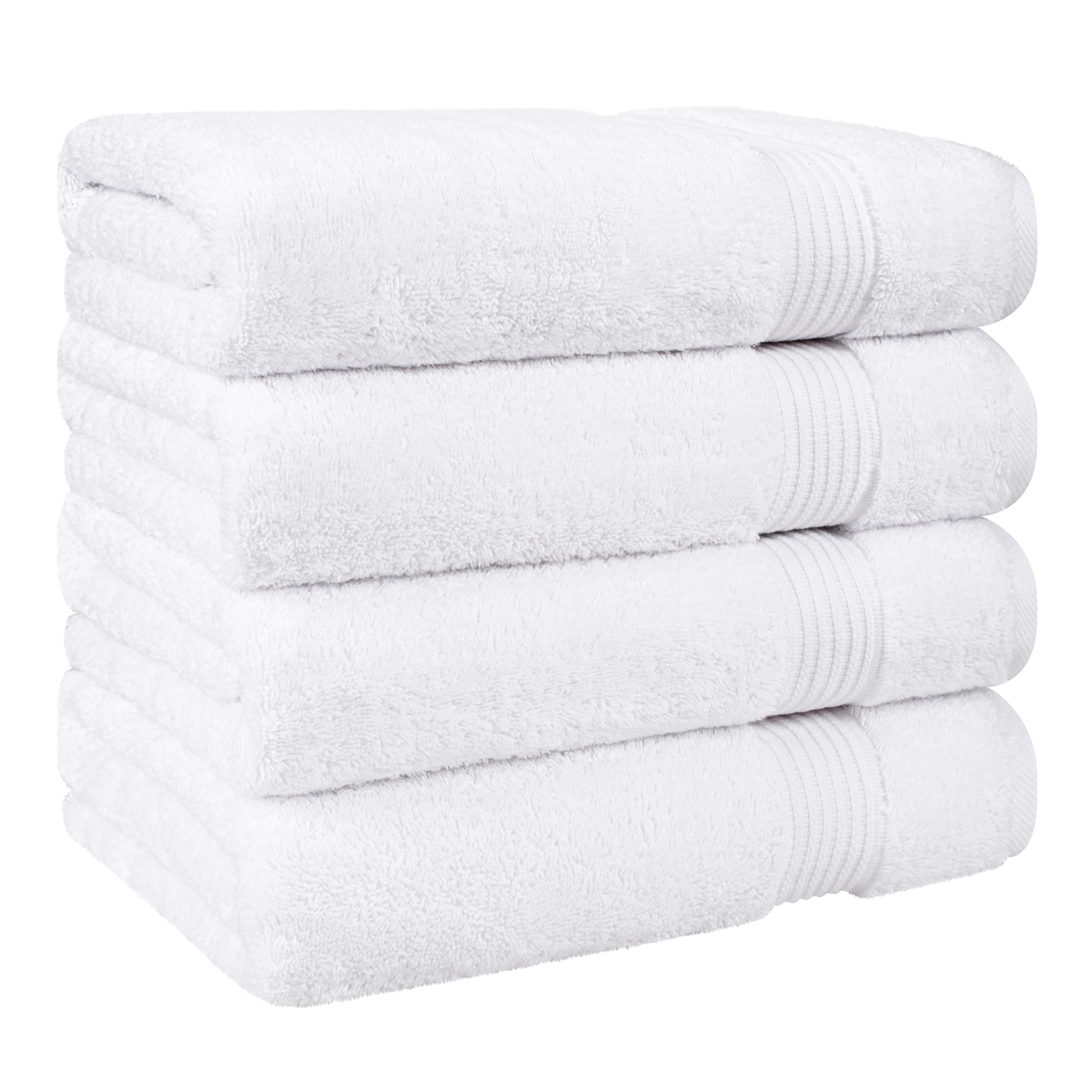 Eider & Ivory™ 100% Cotton Turkish 4 Piece Bath Towel Set, Soft and Absorbent Bathroom Towels & Reviews | Wayfair