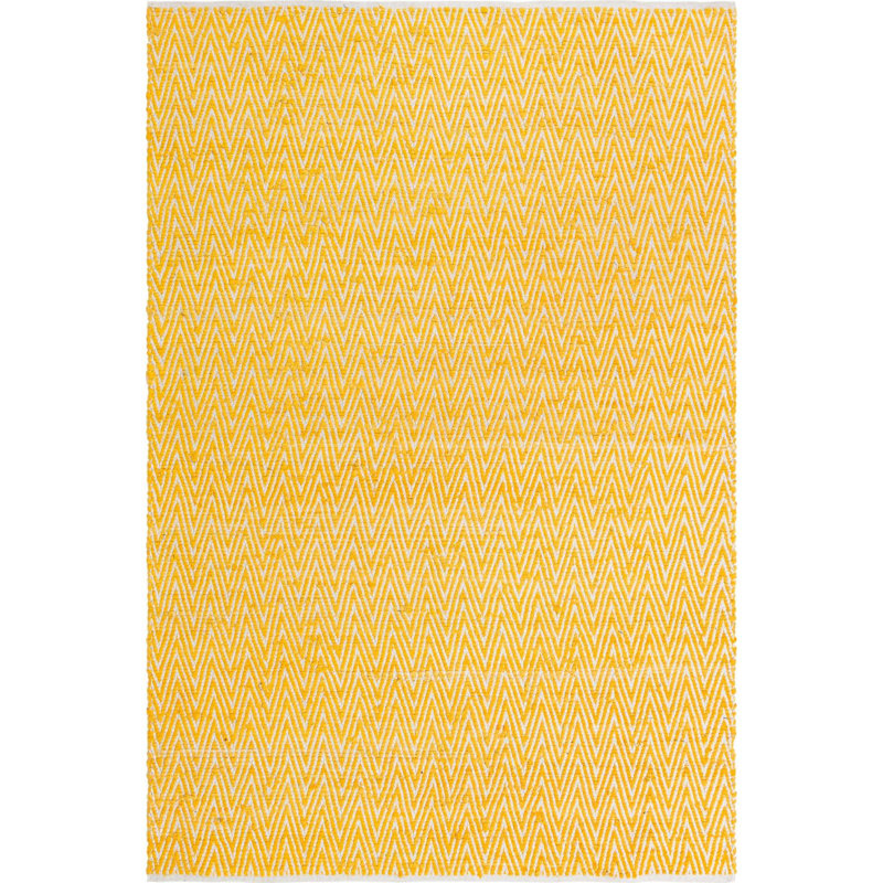 Skilah Cotton Chevron Indoor Rug, Rectangle 7'1" x 10'