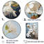 Art mural sur toile minimaliste blanc et bleu Cherry Blossom IV-95871947-95871943