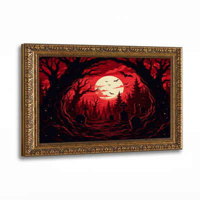 Silhouettes d'art sur toile, "Halloween"