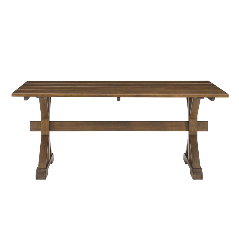 Modway Windchime 71" Wood Dining Table, Walnut