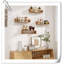 Tablette flottante en bois de pin 2 pièces Graviel-340947355-340947356