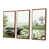 Toile avec cadre flottant brun