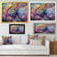 «Purple Fish», reproduction d'art sur toile traditionnelle-1740896464-1740896465
