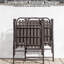 2 chaises pliantes d'une capacité de 350 lb, résistantes aux intempéries, assemblage nul, plat pour table en verre et cabanon, support, protection, installation rapide sur petit jardin
