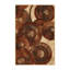 Tapis brun moelleux moelleux au look rustique rétro - reliure brun clair-2049614981