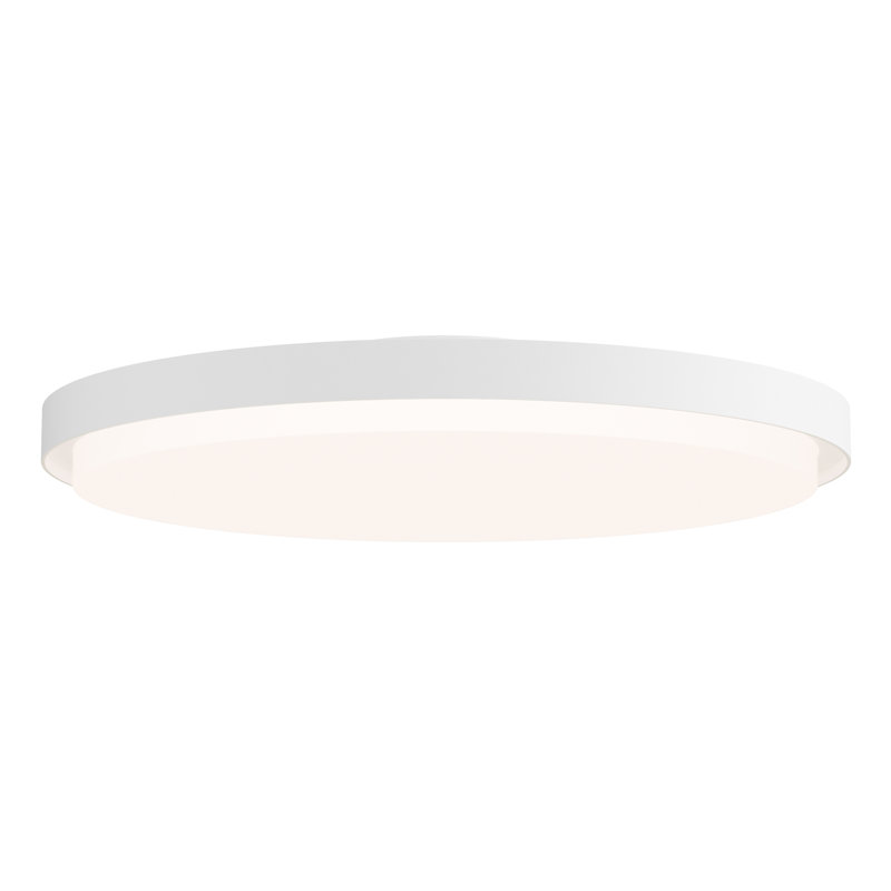 Float-Flush Mount, 38 W, 2.5" H x 15.25" W x 15.25" D, White