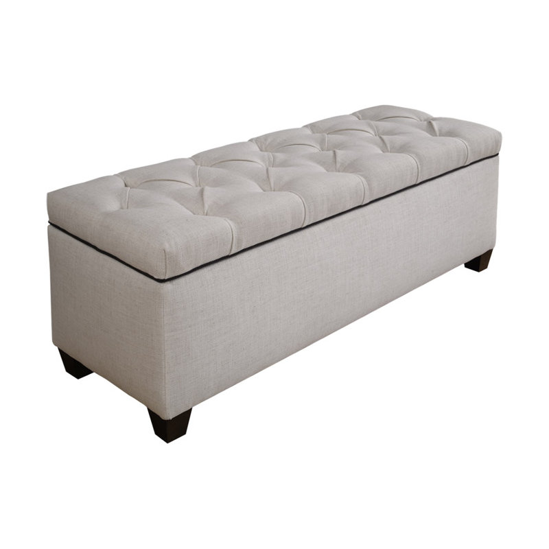 Polyester Upholstered Storage Bench