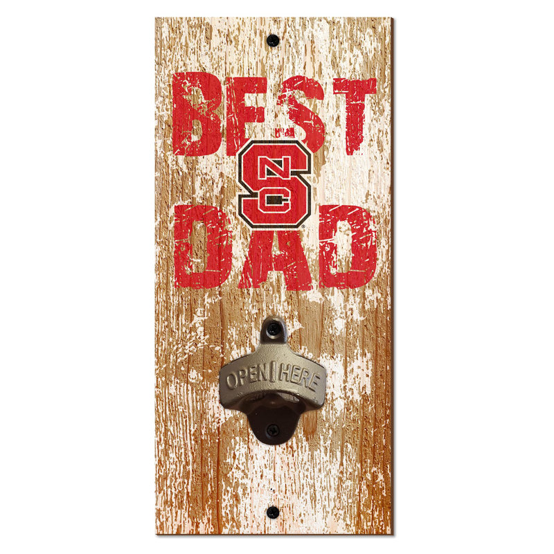 Gold Brass Stainless Steel Bottle Opener, NC State