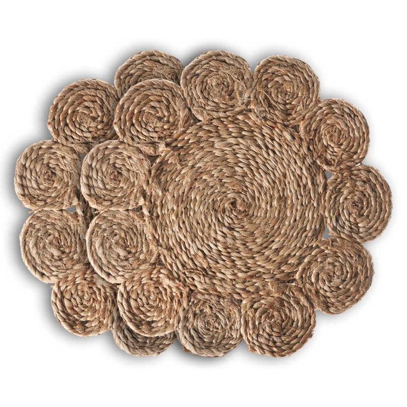 Patrice Handmade Jute Geometric Round 15" Placemat