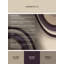 Tapis oriental doux et moelleux d'inspiration mondiale Montpelier - reliure grise et beige-328353592