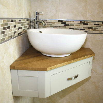 Kyree 550mm Single Bathroom Vanity with Vessel Ceramic Basin