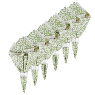 Haakenson Cotton Floral Square Napkin