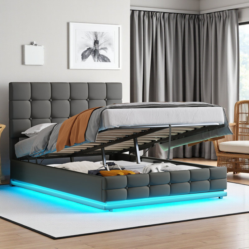 Upholstered Ottoman Storage Bed