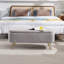 Banc de rangement avec repose-pieds pour pieds dorés-1072294486-1072294490