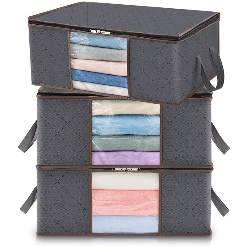 Fabric Underbed Storage Set, 35, 3