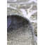 Tapis unique gris / argent / ivoire brodé à motif de teintes uniques 5 pi 5 po x 9 pi 1 po