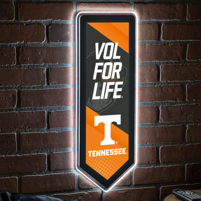 NCAA Team Pennant Shaped LED Lighted Wall Sign
