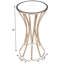 Faruh Metal & Mirrored Side Table