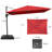 144'' x 108'' Rectangular Cantilever Umbrella with Crank Lift , Counter Weights Included-519833385
