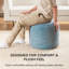 Repose-pieds rembourré bleu 17 po Sfera-243124155