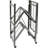 35.4'' W Metal Shelving Unit with Wheels