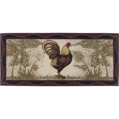 Tapis de cuisine à haut Rooster Antigo