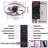 Ceiling Fans with Lights Dimmable LED Embedded installation of thin modern ceiling fans(Purple)-2050566355