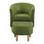 Upholstered 27" Wide Barrel Chair with Ottoman-203763087
