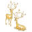 Golden Quartz Deers Set Of 2
