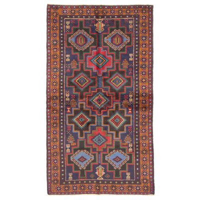 Rizbaft Navy Rug 3'3" x 5'10"