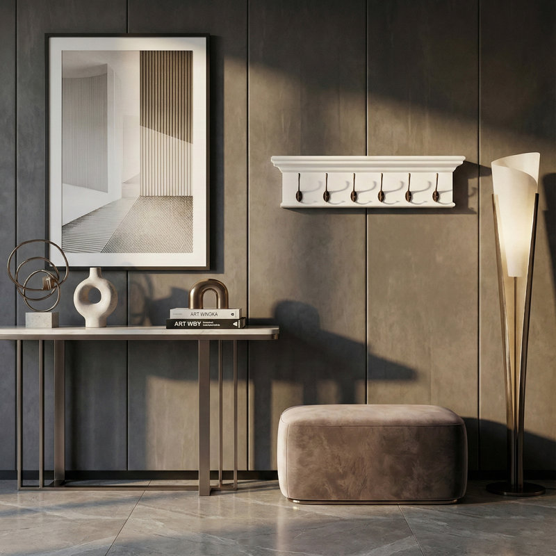 Portemanteaux mural Guildford, Vert noir antique