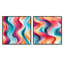 Chrisoula - Ensemble de 2 collages de formes carrées abstraites-101861075-101861078