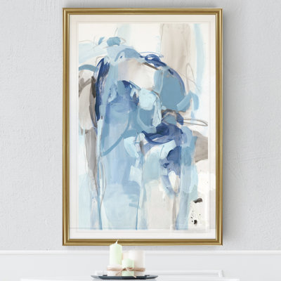 Basso Friday Night II - Matted and Framed Under Acrylic Glass, Large Living Room Wall Art