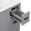 Rosella 24" Freestanding Bathroom Vanity with Ceramic Sink, Soft-Close Door & 3 Drawers-451180171