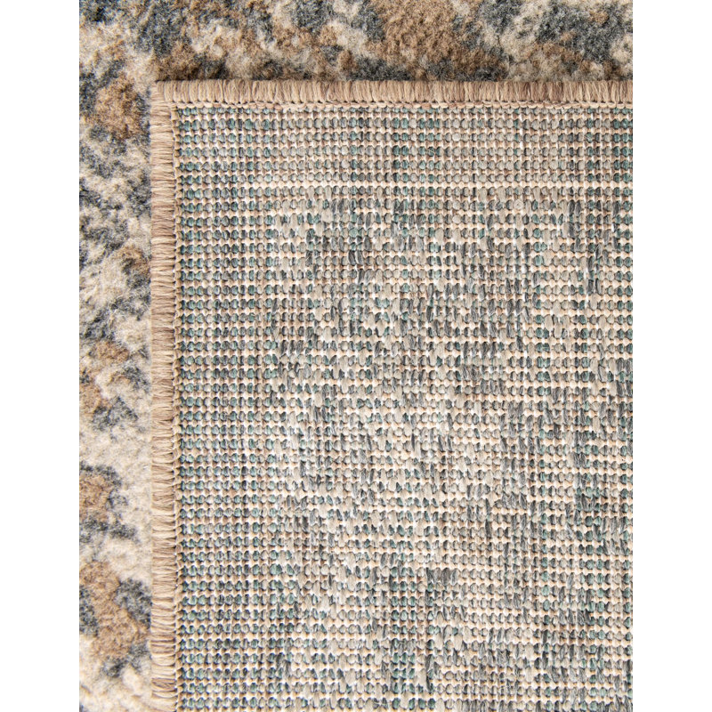 Tapis Pardus Teonni, Carré 10pi, Brown