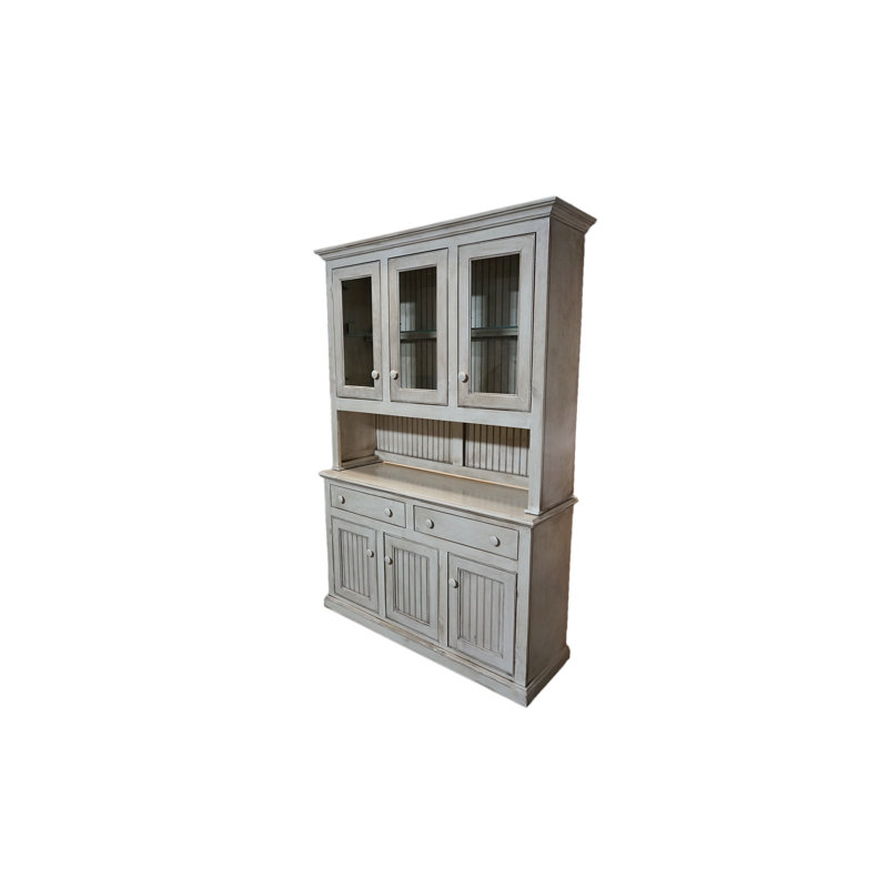 Manzelli Sideboard with Bar Hutch, European Ivory