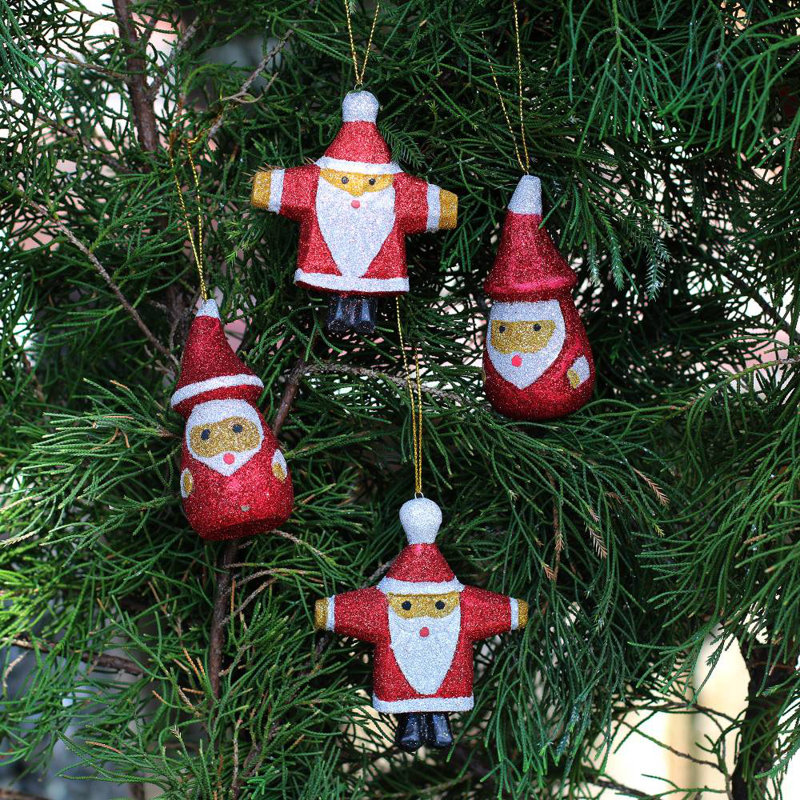 3.9'' Wood Hanging Figurine Ornament