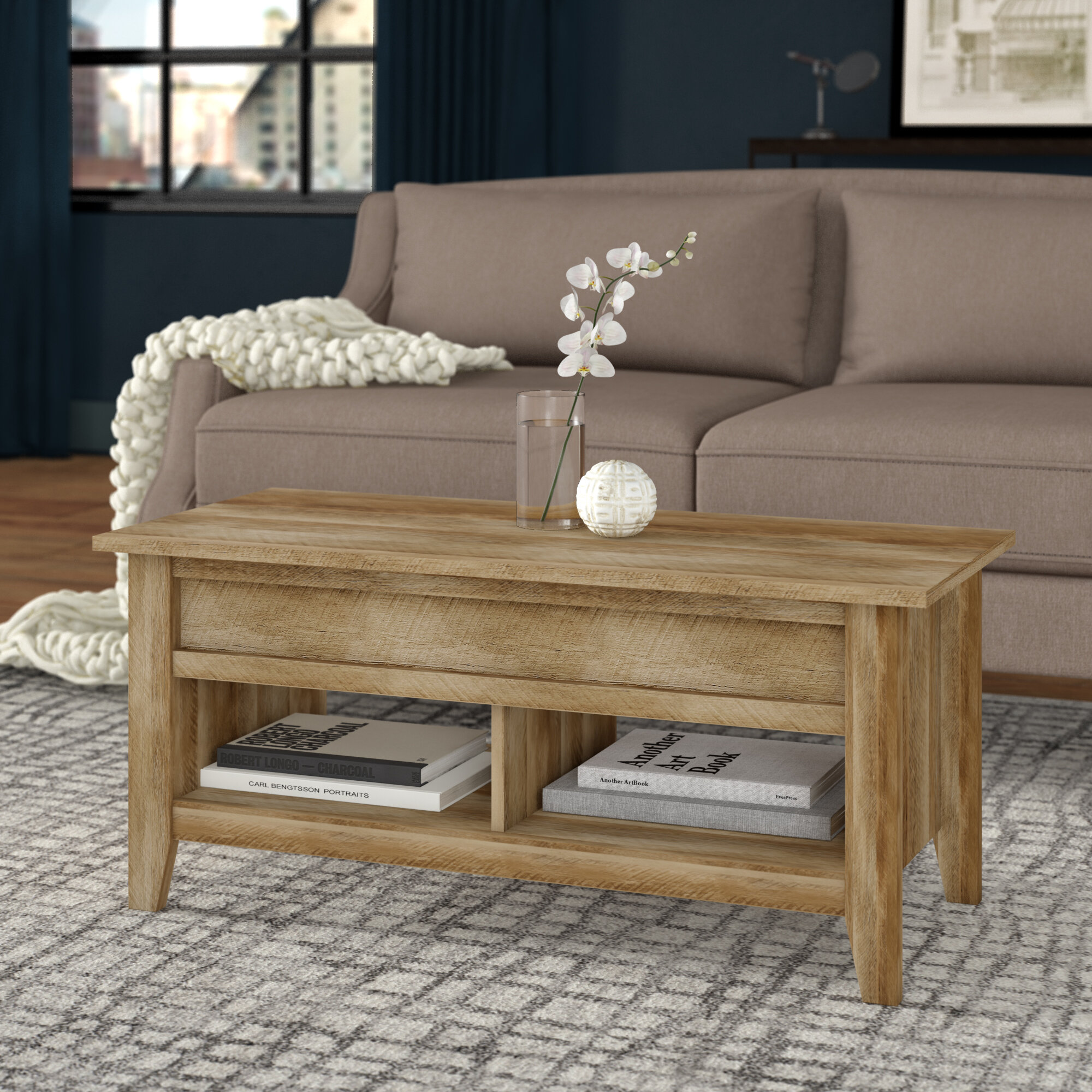 Rustic Storage Trunk Coffee Table – Elevated Living Design