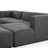 Bowry Upholstered 125.5 " L-Shaped Sectional with Ottoman-841229800-813008081