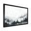 Forêt hivernale brumeuse grise et noire II - Tableau encadré-859811321-1010942632