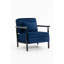 Chaise de rangement, fauteuil d'appoint moderne Mid-Century avec structure en bois, chaises de salon rembourrées avec coussin de taille, fauteuil de lecture pour véranda de chambre à coucher-1285758697-1285758699