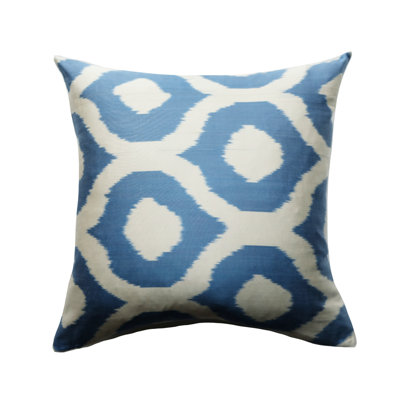 Cevaz Ikat Feather Reversible Throw Pillow