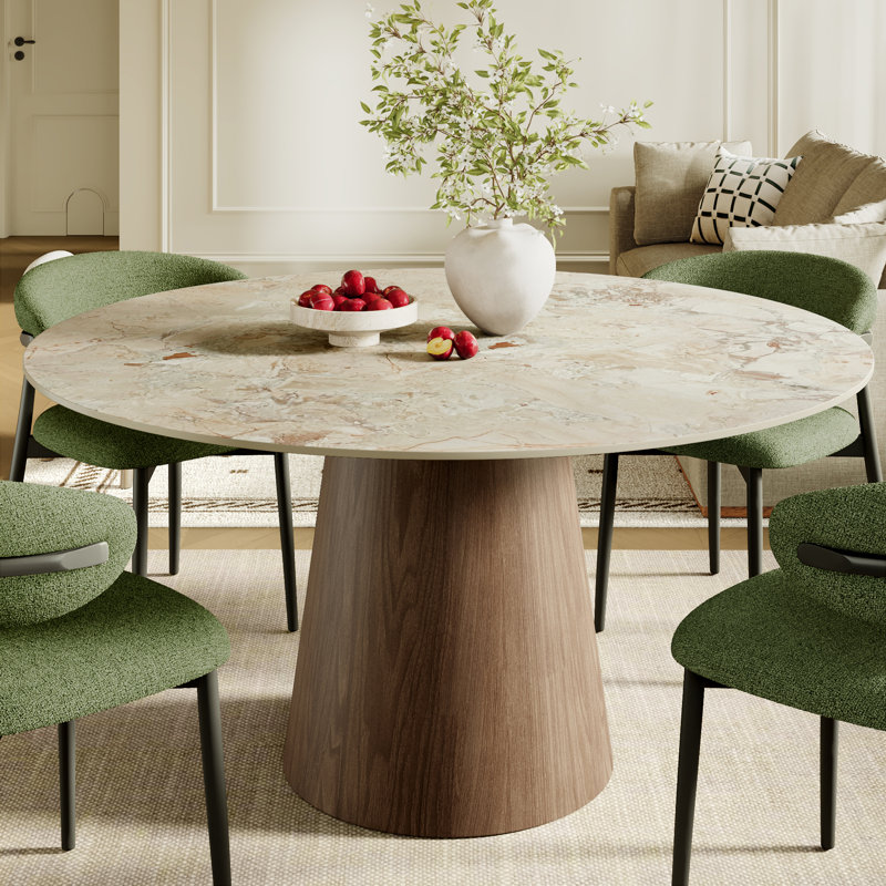 Ensemble de table de salle à manger Bobrow, 29.52" Н X 47.24" W X 47.24" D, 5 Pieces: Table, 4 Chairs