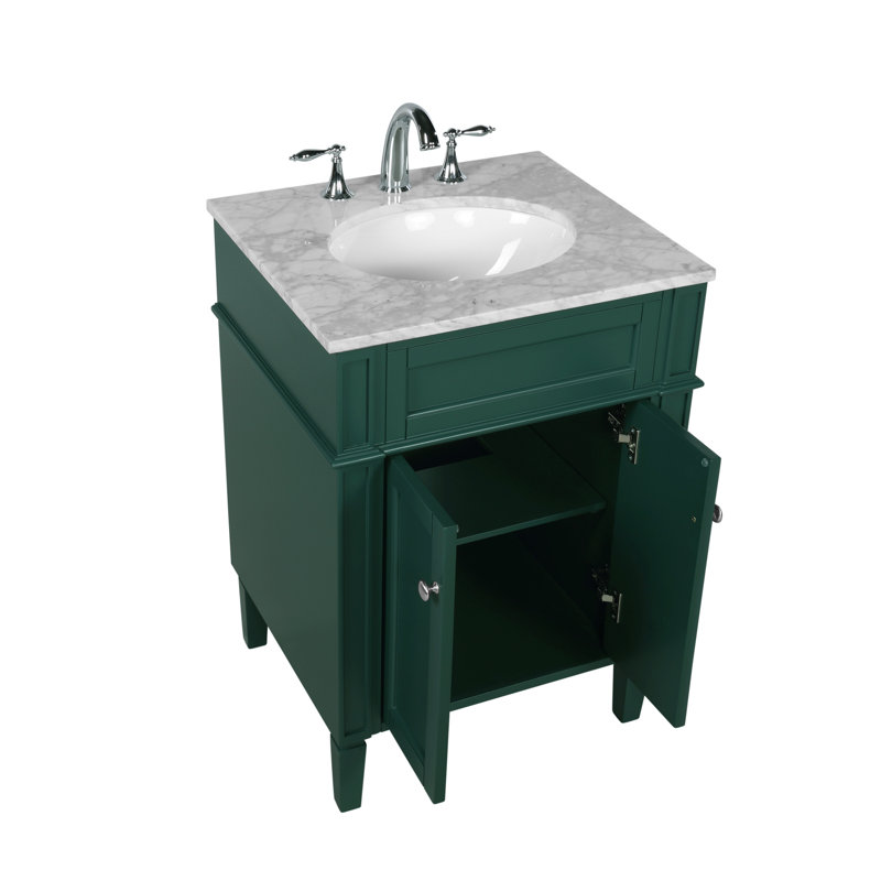 Ensemble de meuble-lavabo simple 24 po Rivers Park Ave, Vert