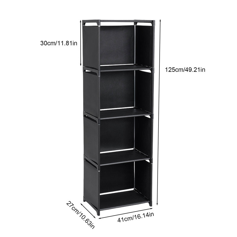 Freestanding Multi-tier Bookshelf Storage Shelf