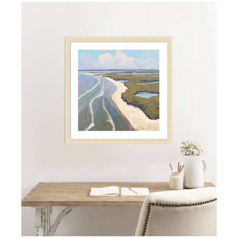 «Coastal visions» par Mary Sparrow, reproduction d'art encadrée