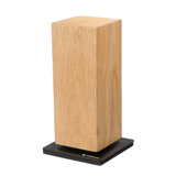 Magnetic Spinning Knife Block, Oak, 5" x 5" x 10"