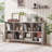 Farmhouse Wood Long Storage Organizer Bookcase-19013273-33435129