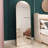 Premium Aluminum Alloy Arched Wall Mirror For Bathroom, Bedroom, And Clothing Store, With Upgraded Quality And Easy Assembly.-691553273
